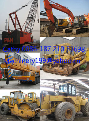Used earth moving machinery