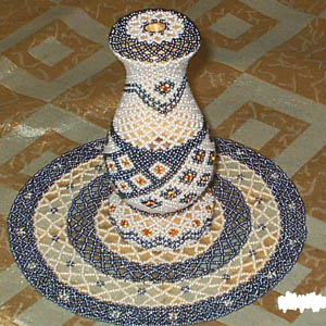 Beaded Handmade Vase