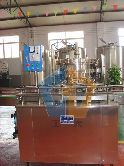 Pop can filling machine