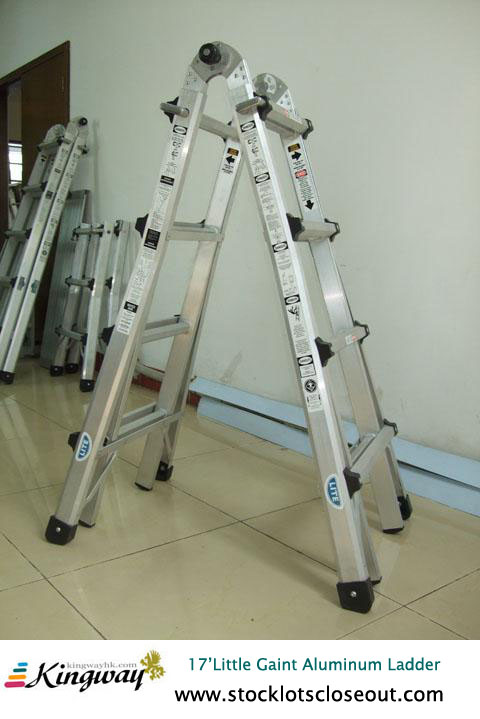 closeout 17′Little Gaint Aluminum Ladder - stocklot 22′Little Gaint Aluminum Ladder - excess liquitation 22′Little Gaint Aluminum Ladder