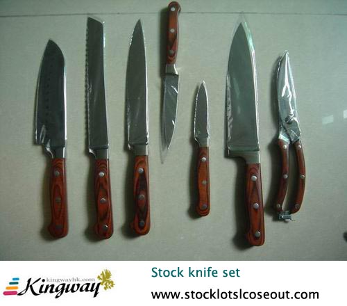 Closeout - stocklot - excess - liquidator kitchen knife set