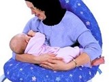 رد مخدة الرضاعة المثالية بمسند لظهر الأم هدايا الحمل و الولادة