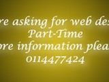 We are asking for web designer PartTime