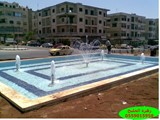اعمال شبكات الرى وتنسيق الحدائق وشلالات ونوافير
