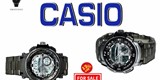 ساعه casio معدن 2 موديل اسود وفضي في اسود ب499 بدلا من 600