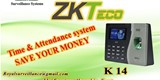انظمة حضور وانصراف ماركة ZK Teco موديل K14