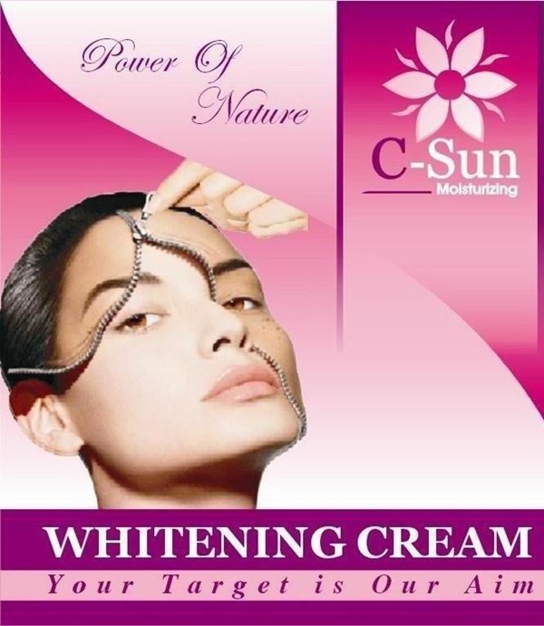 wear a new face with csun natural whitening cream