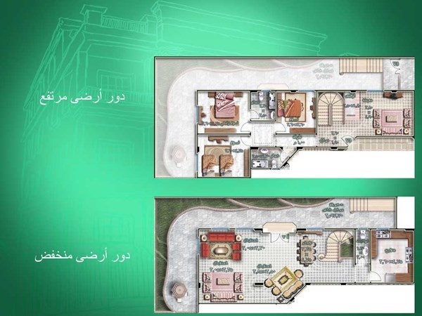 فيلا دوبلكس 275م 95م حديقة