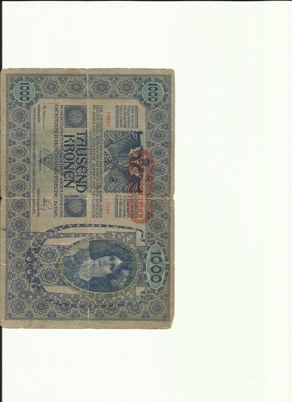 ورقة نقدية اصلها دولة المجر عمرها فوق القرن