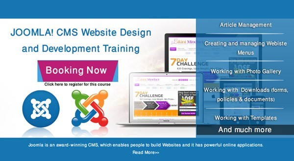 JOOMLA CMS Website Design and Development Training