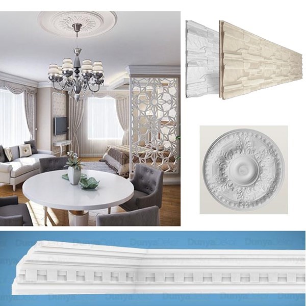 جص للديكورلتMooldings Ceiling Paltes Wallboards Ceiling Roses