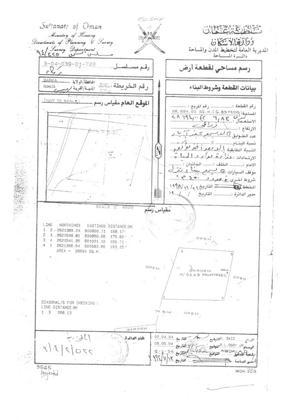 ارض زراعية في سلطنة عمان