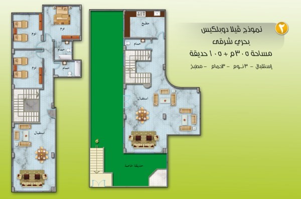 للبيع شقة دوبلكس 325م حديقة خاصة بارقى احياء الشيخ زايد
