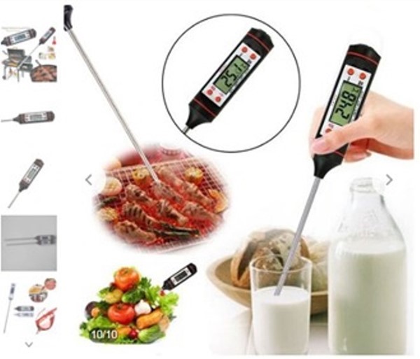 جهاز لقياس درجة حرارة الطعام والسوائل والمشويات Meat Thermometer Kitchen Di