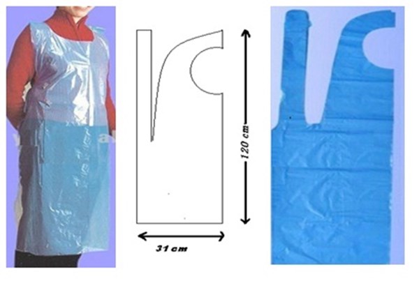 المريلة البلاستيك الماكنتوش PE Plastic Gown