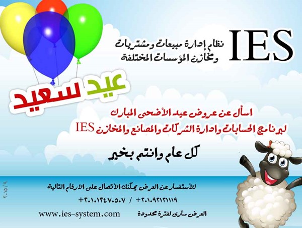 عروض برنامج الحسابات IES