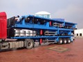 العربات نصف المقطورة عربة مقطورة مسطحة Flatbed Trailer for Container