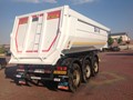 الموديل Half Pipe Tipper Trailer Hardox 450 الفئة العربات نصف المقطورة شاحن