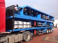 العربات نصف المقطورة عربة مقطورة مسطحة Flatbed Trailer for Container