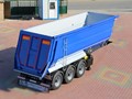 الموديل Half Pipe Tipper Trailer Hardox 450 الفئة العربات نصف المقطورة شاحن