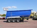 الموديل Half Pipe Tipper Trailer Hardox 450 الفئة العربات نصف المقطورة شاحن