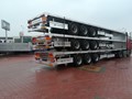 العربات نصف المقطورة عربة مقطورة مسطحة Flatbed Trailer for Container