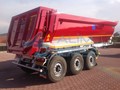 الموديل Half Pipe Tipper Trailer Hardox 450 الفئة العربات نصف المقطورة شاحن