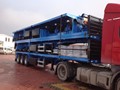 العربات نصف المقطورة عربة مقطورة مسطحة Flatbed Trailer for Container